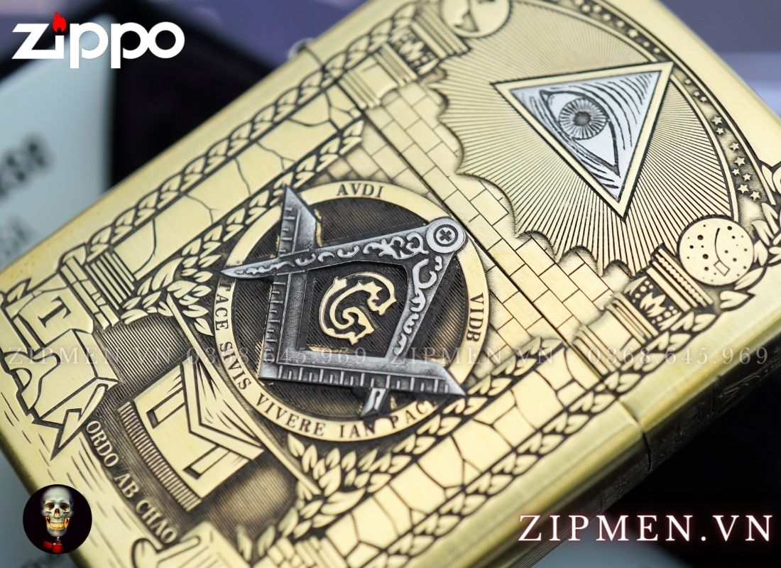 Zippo armor limited hội tam điểm