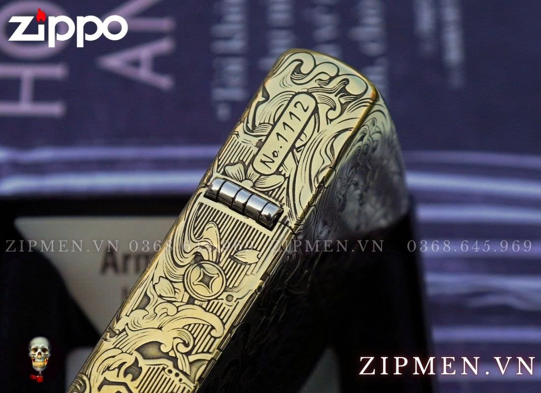 Zippo armor cá chép Daruma chính hãng cao cấp