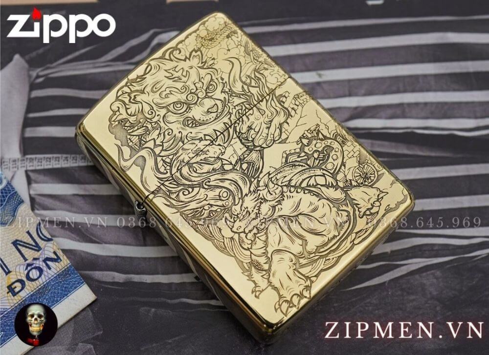 Zippo tứ linh