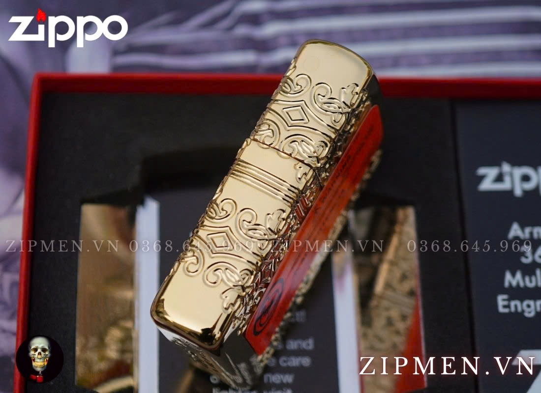 zippo 46301 elegant clover design