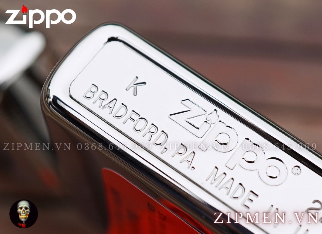 zippo z250 trắng bóng trơn