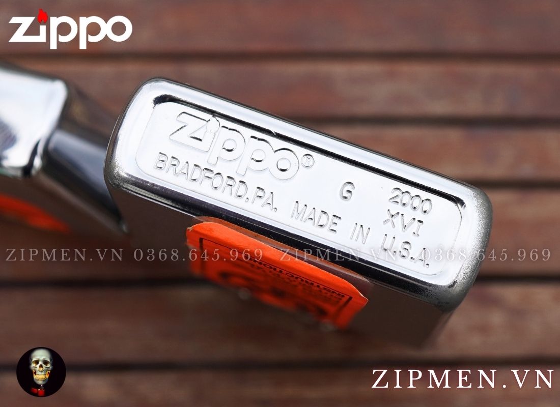 Zippo la mã mộc kép năm 2000 XVI chủ đề San Francisco Bay