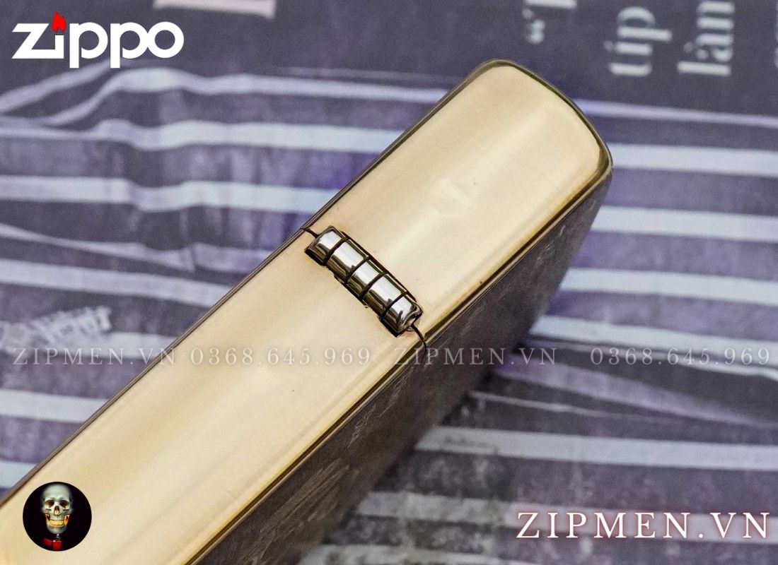 Bật lửa zippo USA khắc CNC chữ nhẫn câu thơ