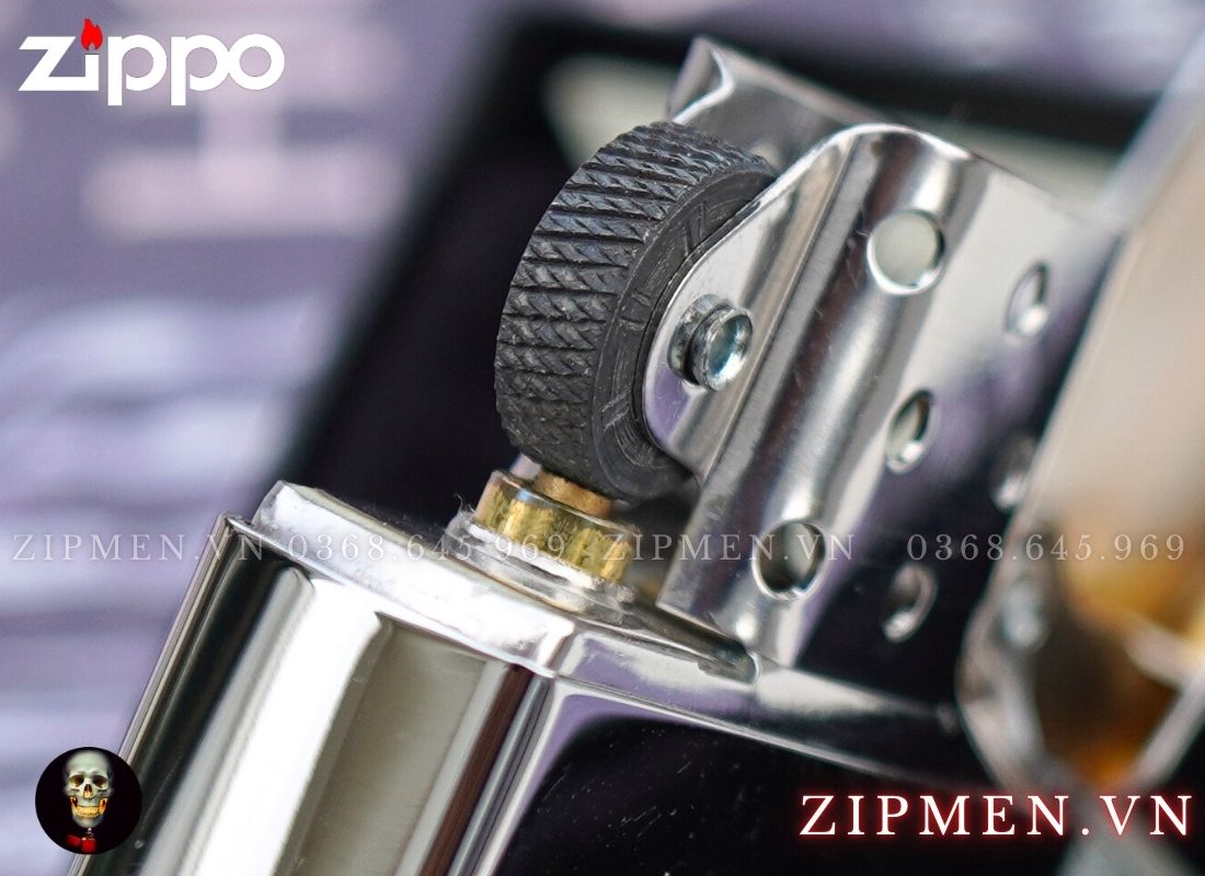 Bật lửa Zippo USA hình bản đồ Việt Nam màu trắng