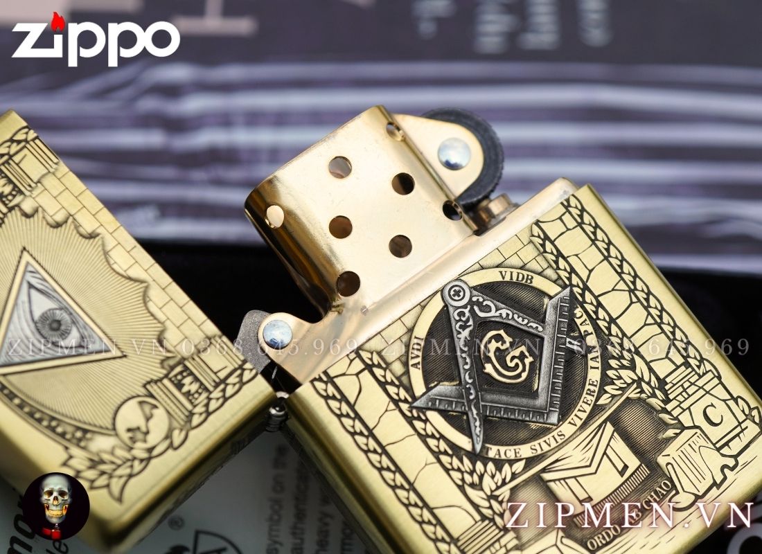 Zippo armor limited hội tam điểm