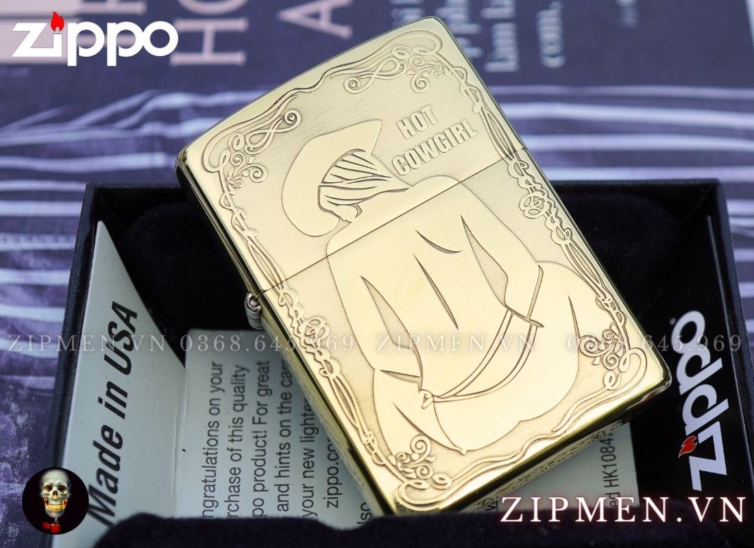 zippo usa hot cowgirl