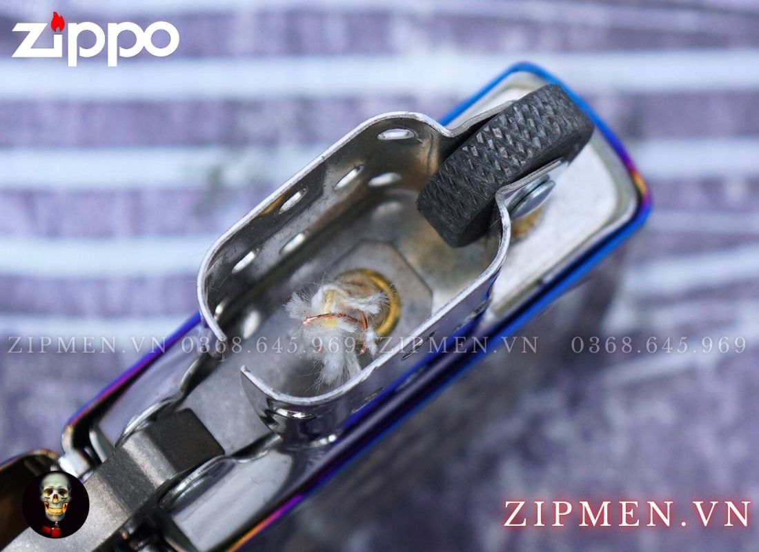 Zippo USA logo bao thuốc 555 xanh Saphire