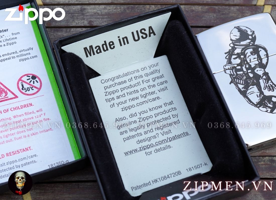 Zippo USA chủ đề phi hành gia
