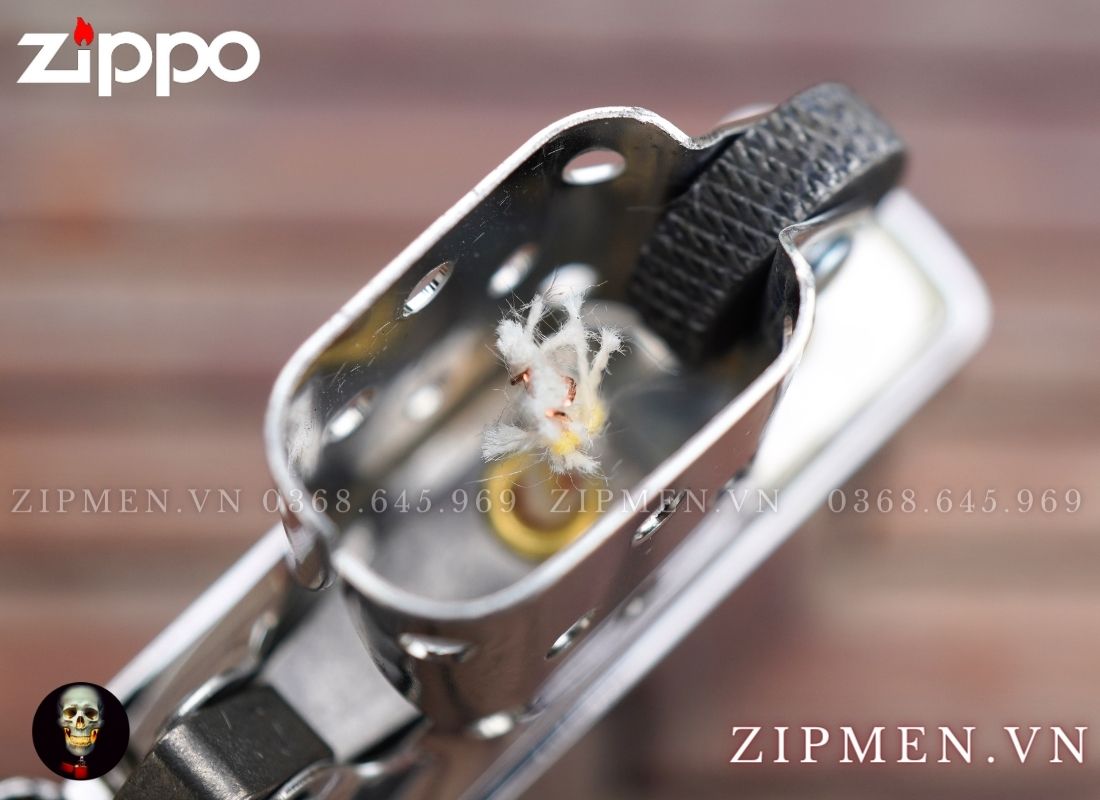 zippo z250 trắng bóng trơn