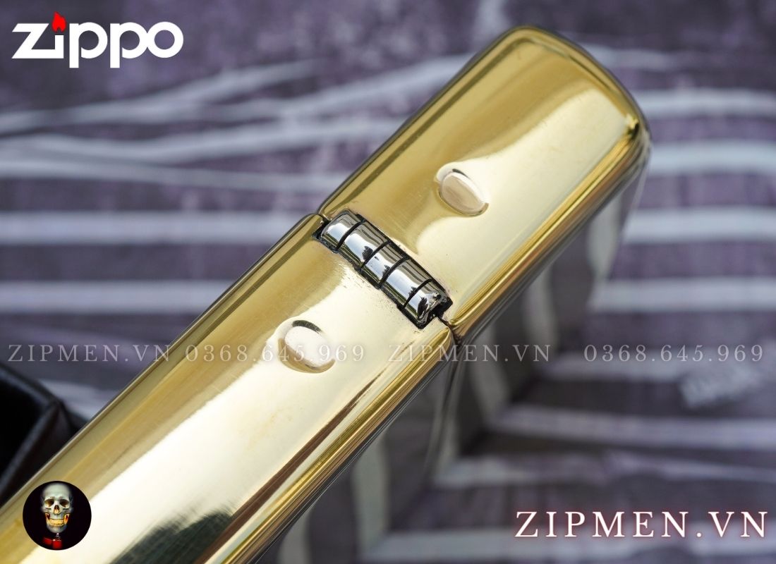 zippo armor 169 vàng bóng trơn