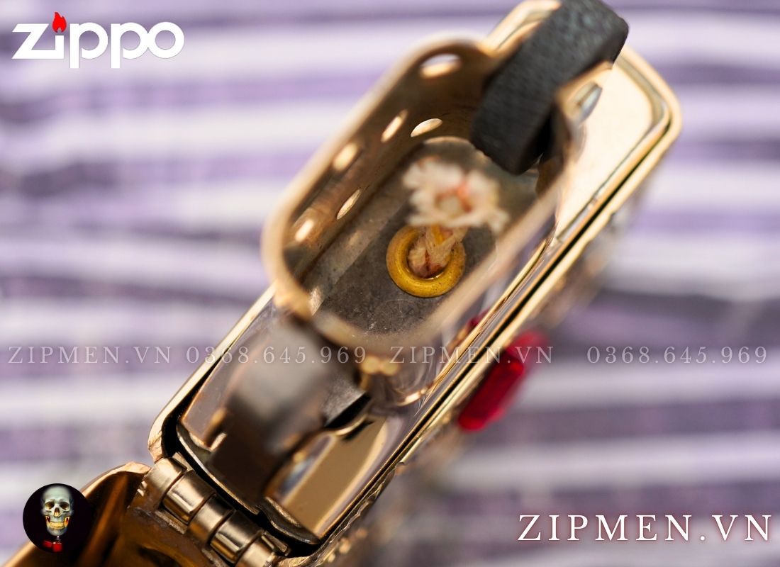 Zippo armor mèo thần tài cao cấp