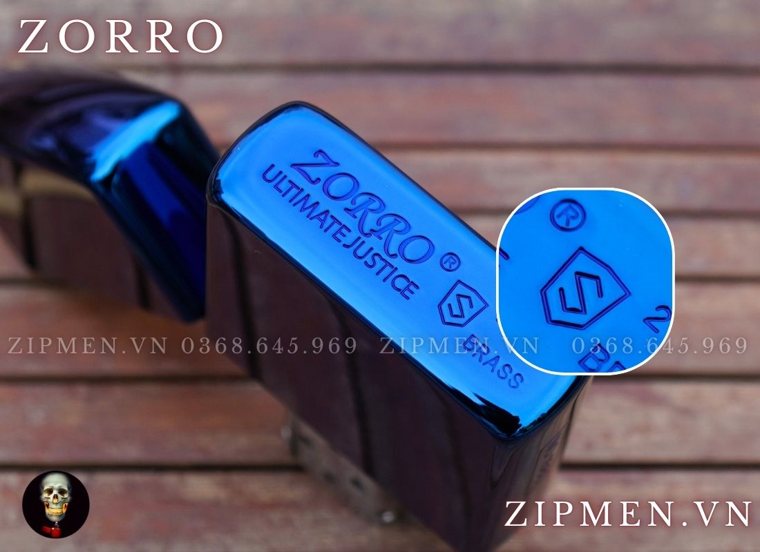 Zorro đồng thau mạ crom titanium màu xanh siêu bền