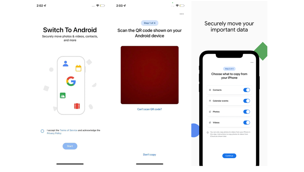 Chuyển dữ liệu iOS sang Android dễ dàng hơn với Switch to Android chính chủ của Google