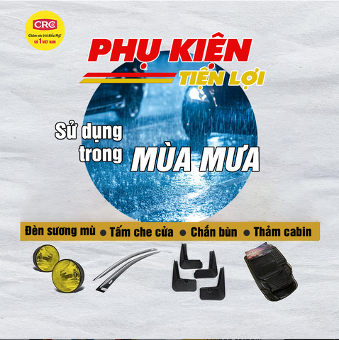 Phụ kiện ô tô hữu ích sử dụng vào mùa mưa