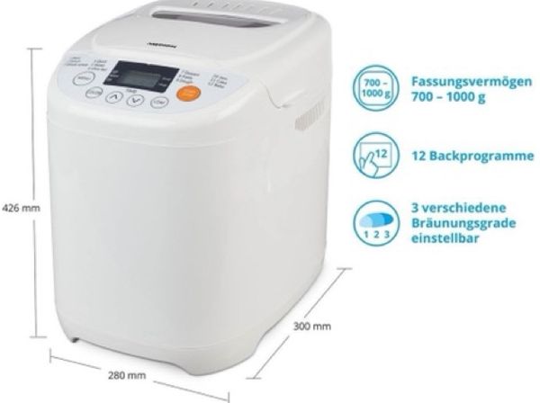 Máy làm bánh mỳ Medion MD18636