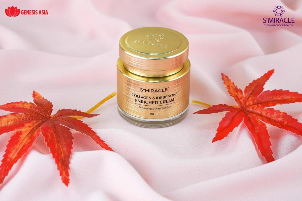 Cơn sốt dòng Kem dưỡng trắng da Collagen & Idebenone Smiracle Hàn Quốc chị em đang truy tìm