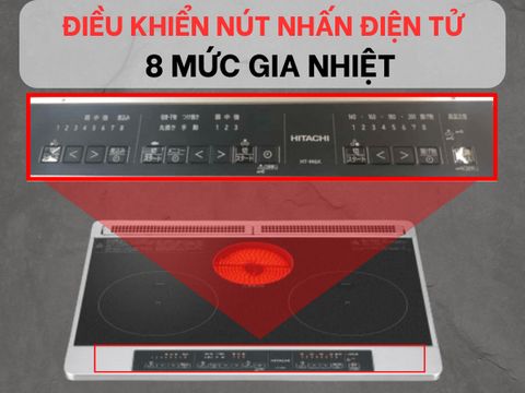 Hướng dẫn sử dụng bếp từ Hitachi HT-M6K nội địa Nhật
