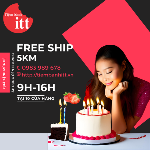 Mùa hè, không lo ra đường với ưu đãi Free ship 5km!