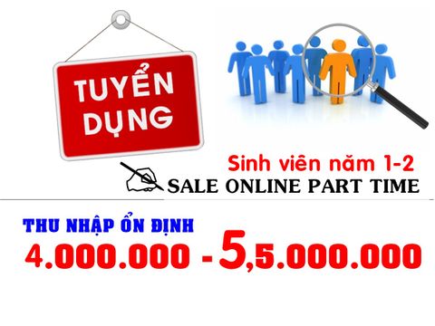 Tuyển 6 bạn Sale Online Part Time!