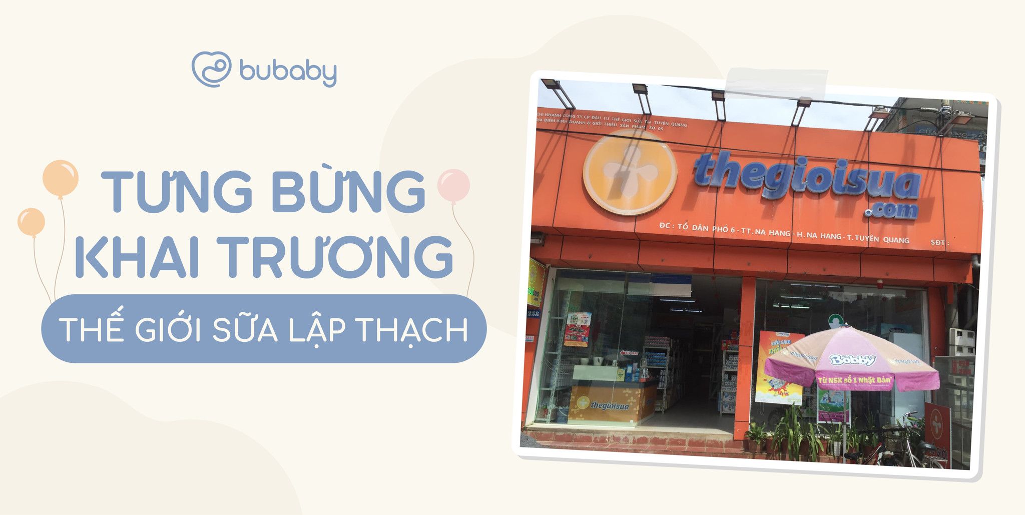 BU BABY CHÍNH THỨC CÓ MẶT TẠI HỆ THỐNG THẾ GIỚI SỮA