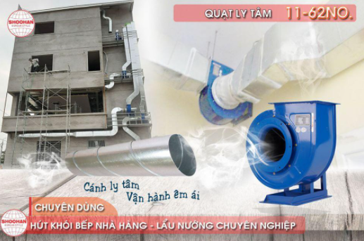 QUẠT LY TÂM HÚT BẾP CHUYÊN NGHIỆP