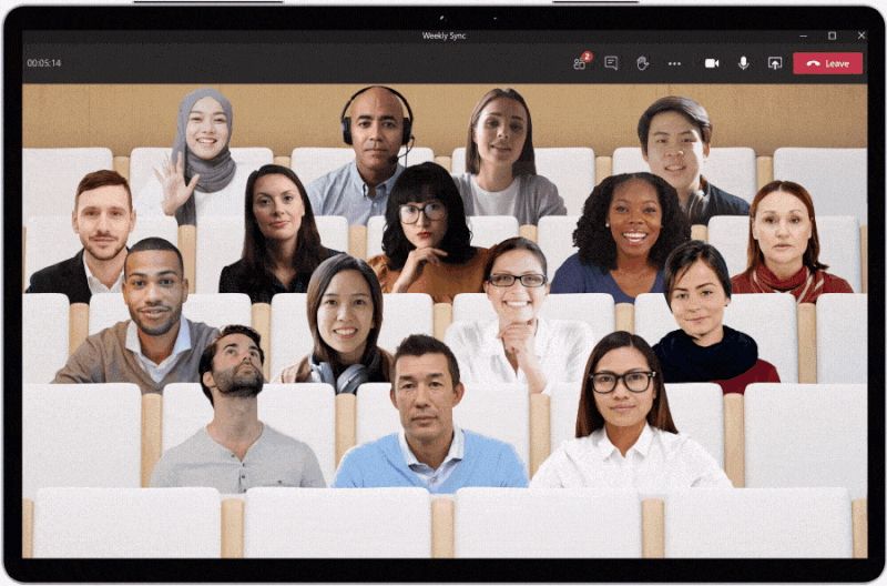 Chế độ Cùng nhau – Together Mode mới của phần mềm Microsoft Team được thiết kế cho các cuộc họp Hội nghị Truyền hình thời Đại dịch