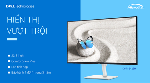 MÀN HÌNH LCD S2425H HIỂN THỊ VƯỢT TRỘI BẢO HÀNH 1 ĐỔI 1 TRONG 3 NĂM