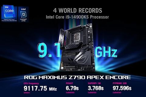4 kỷ lục ép xung mới của Intel Core i9-14900KS