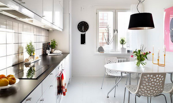 Phòng bếp hiện đại, tiện nghi cùng tông màu trắng- đơn giản nhưng tinh tế