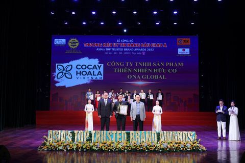 ONA Global - sản phẩm chăm sóc sức khỏe thiên nhiên đạt giải thưởng Thương hiệu uy tín hàng đầu châu Á 2022