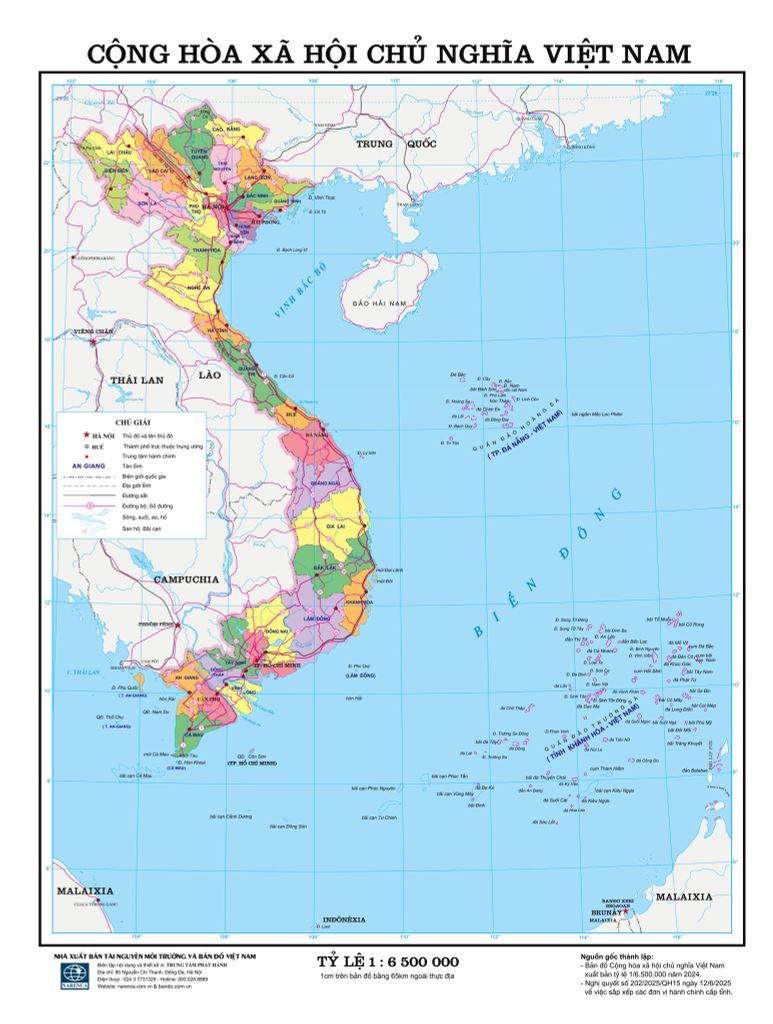 Việt Nam chính thức có 34 tỉnh, thành phố từ 12/6/2025