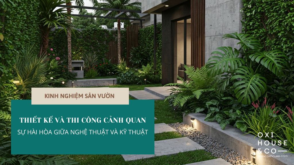 THIẾT KẾ VÀ THI CÔNG CẢNH QUAN - SỰ HÀI HÒA GIỮA NGHỆ THUẬT VÀ KỸ THUẬT