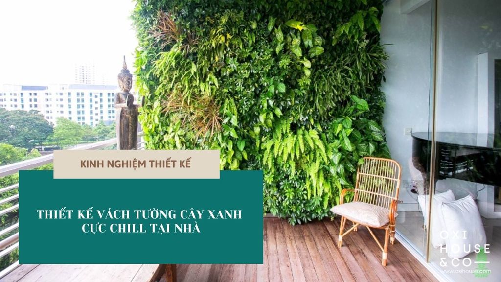 THIẾT KẾ VÁCH TƯỜNG CÂY XANH CỰC CHILL TẠI NHÀ