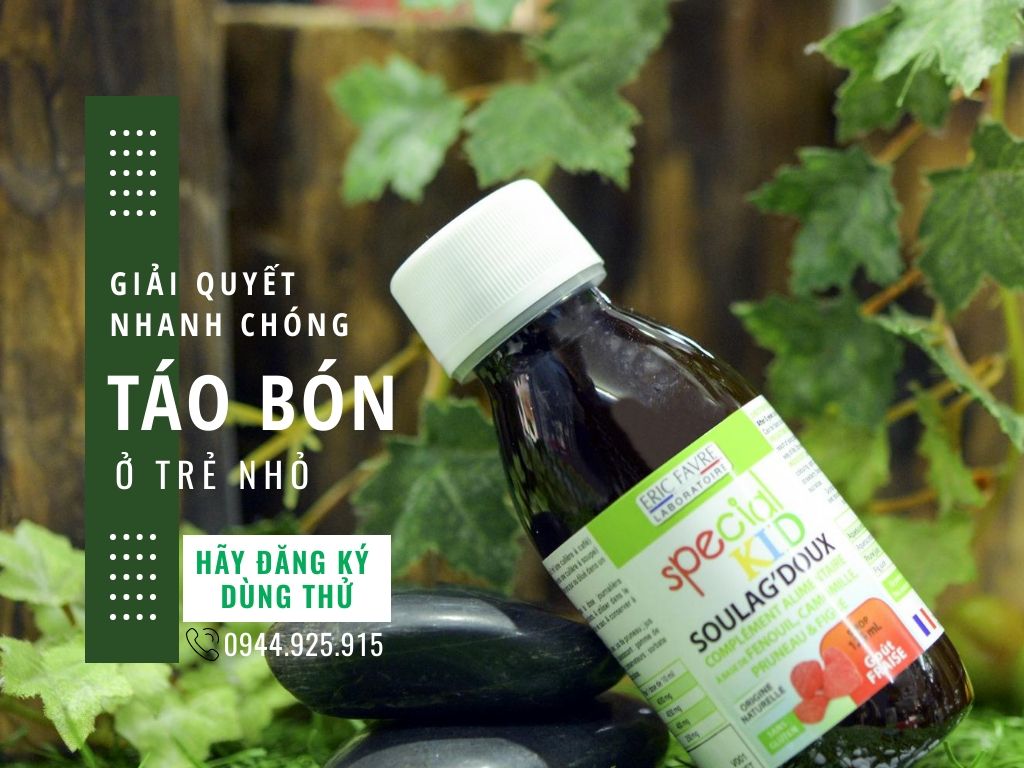 GIẢI QUYẾT NHANH TÁO BÓN Ở TRẺ