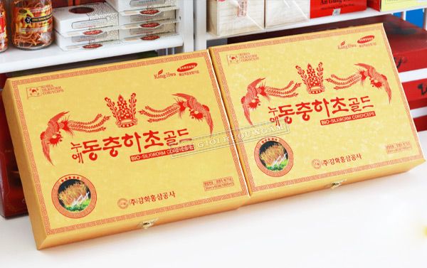 Hình ảnh tinh chất đông trùng hạ thảo KangHwa hộp vàng 60 gói x 30ml chính hãng Hàn Quốc