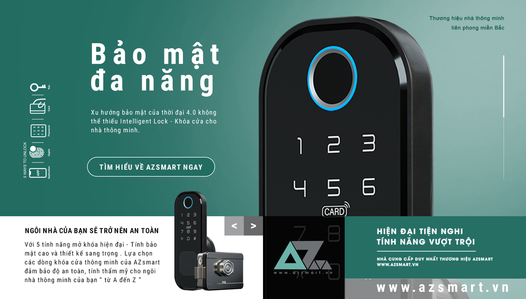 Ưu điểm nổi bật của khóa cửa thông minh