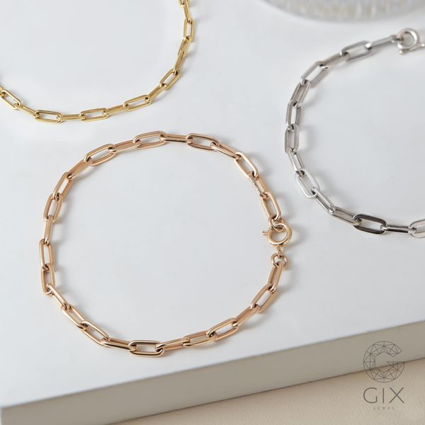 lắc xích vàng hồng cho cổ tay to