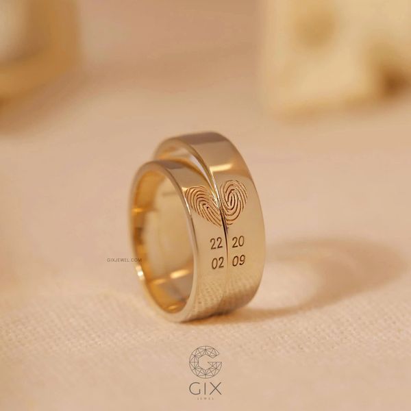 nhẫn cưới vàng tây 10k