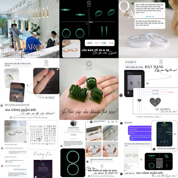 nhẫn đôi khắc tên