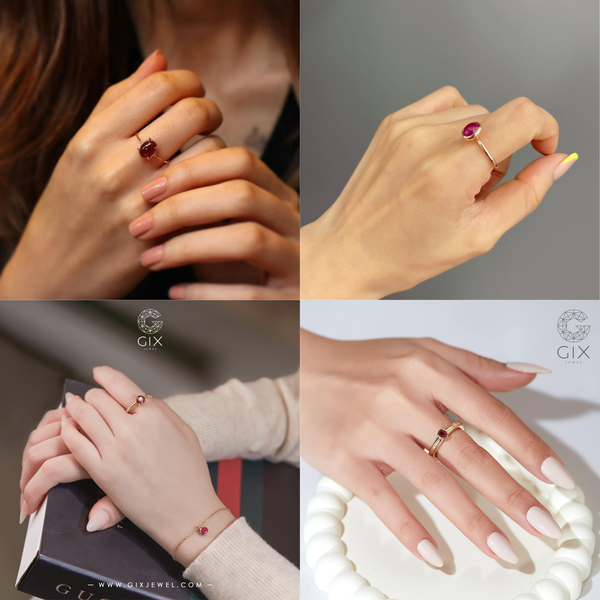nhẫn nữ cho người mệnh hỏa