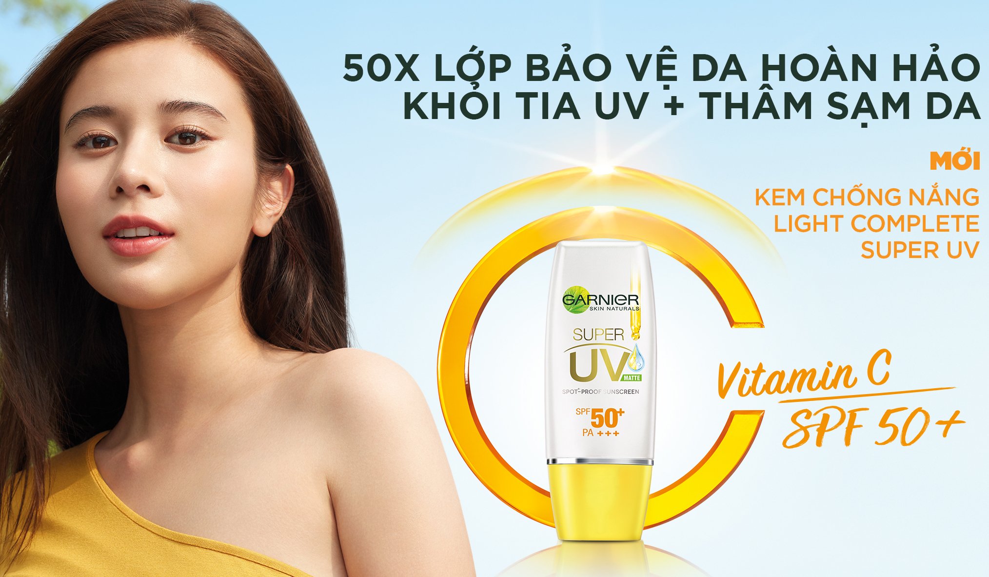 Kem Ch Ng N Ng S Ng Da Ki M D U Garnier Light Complete Super Uv Matte Ml