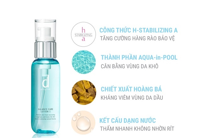 Nước Cân Bằng Cho Da Dầu Và Da Hỗn Hợp DPROGRAM BALANCE CARE LOTION 125ml