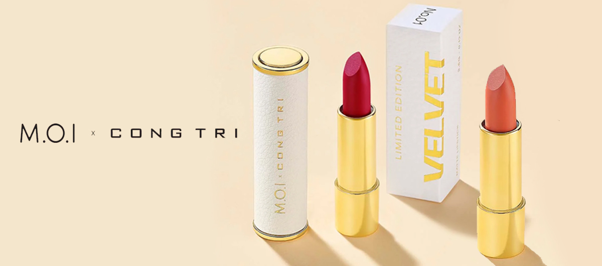 bộ sưu tập son môi giới hạn MOI x Congo Trí