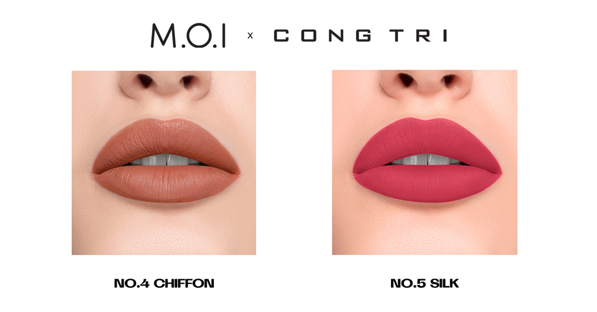 (SET 2.3) Bộ 2 Son Thỏi M.O.I x CÔNG TRÍ MATTE LIPSTICK COLLECTION - No.4,5