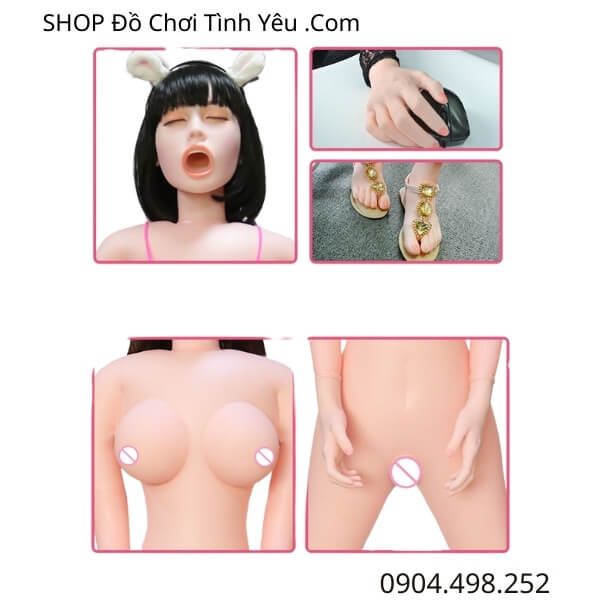 Búp Bê Tình Dục Bơm Hơi Miệng Mở Bú Mút Oral Sex Cực Phê