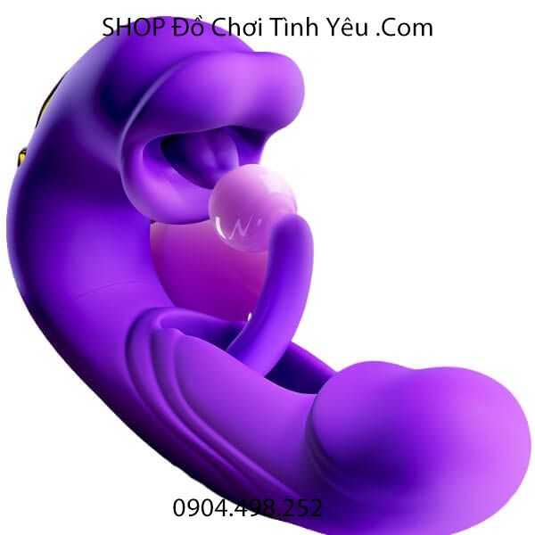 Dương Vật Giả Rung Thụt Đập Kèm Đầu Lưỡi Liếm Mút Kích Thích