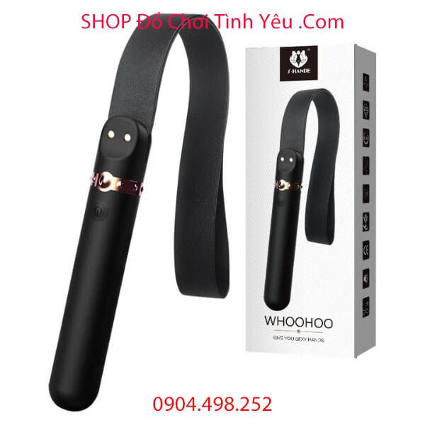 Máy Rung Massage Điểm G Kết Hợp Roi Da Trừng Phạt SM WHOOHOO