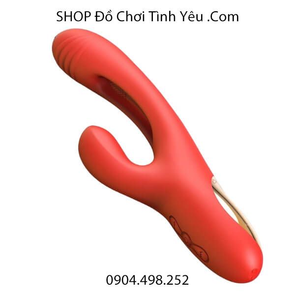 Que Cầm Tay Thế Hệ Thứ 2 Rung Kép Hai Đầu Có Thanh Vỗ Ở Thân