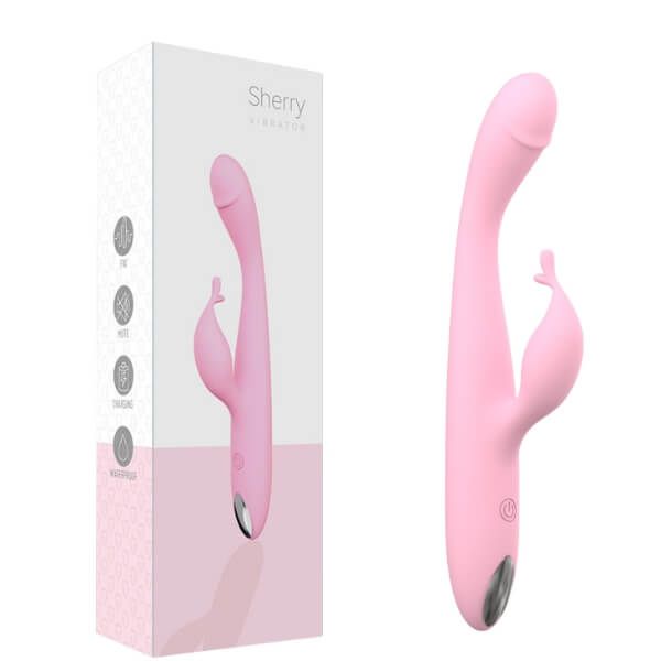 Que Rung Hai Đầu Cầm Tay Kích Thích Kép Thủ Dâm Âm Đạo SHERRY