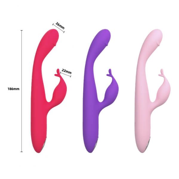 Que Rung Hai Đầu Cầm Tay Kích Thích Kép Thủ Dâm Âm Đạo SHERRY